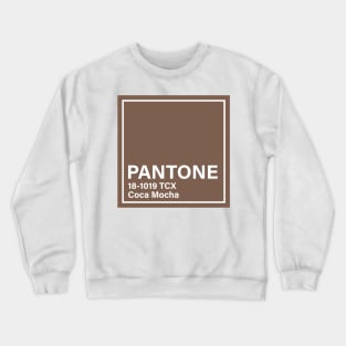 pantone 18-1019 TCX Coca Mocha Crewneck Sweatshirt